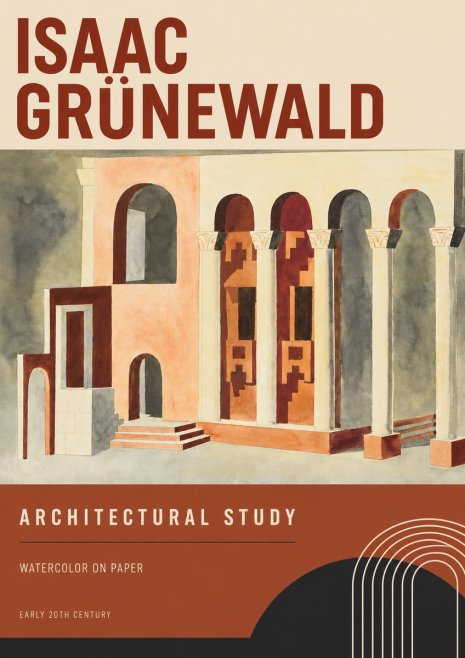 Isaac Grünewald Architectural Study II No2 - Poster