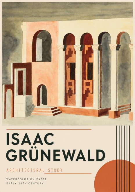 Isaac Grünewald Architectural Study II No4 - Poster