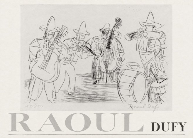 Raoul Dufy Musicians No3 - Poster