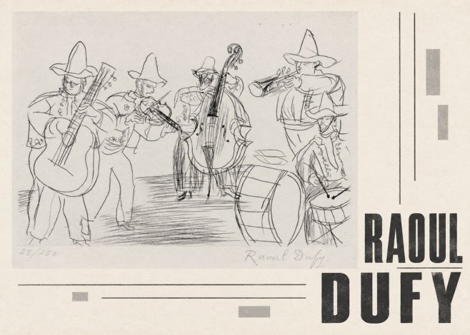 Raoul Dufy Musicians No5 - Poster