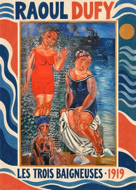 Raoul Dufy Les Trois Baigneuses No2 - Poster