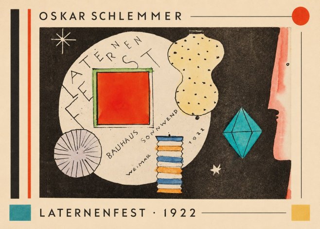 Oskar Schlemmer Laternenfest No1 - Poster