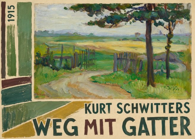 Kurt Schwitters Weg Mit Gatter No2 - Poster
