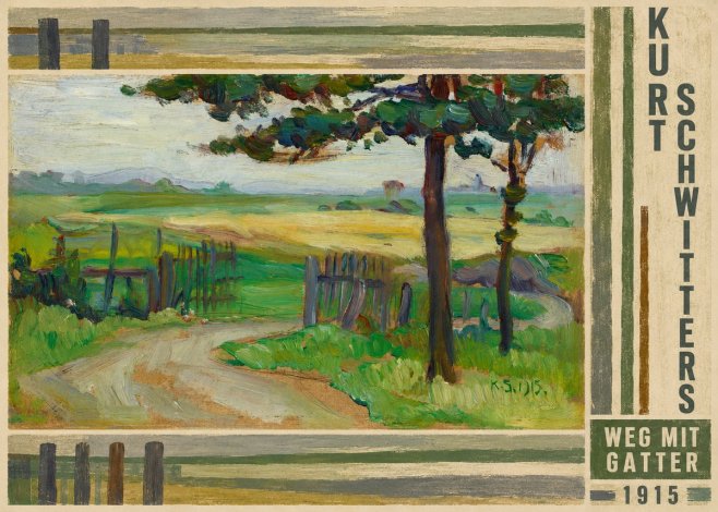 Kurt Schwitters Weg Mit Gatter No4 - Poster