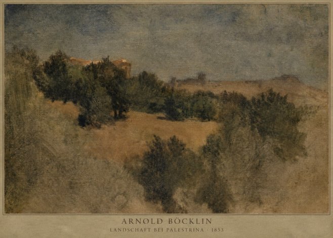 Arnold Böcklin Landschaft Bei Palestrina No2 - Poster