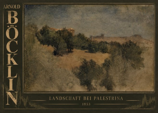 Arnold Böcklin Landschaft Bei Palestrina No5 - Poster