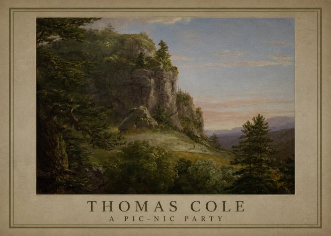 Thomas Cole Landscape, the Old Mill No3 - Poster