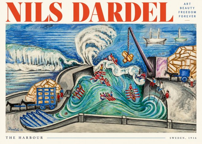 Nils Dardel The Harbour No2 - Poster