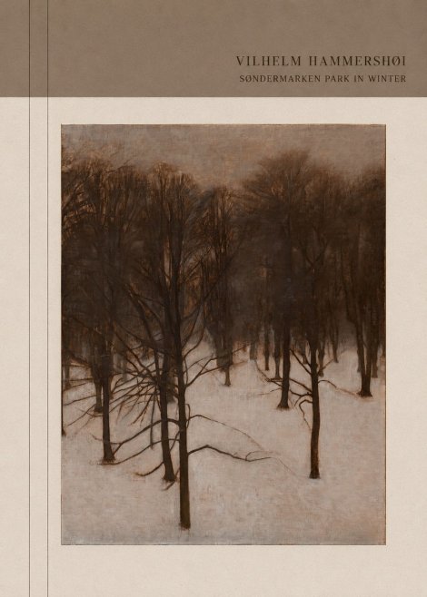 Vilhelm Hammershøi Søndermarken Park in Winter No3 - Poster