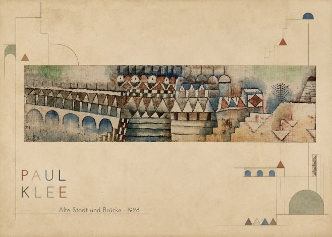 Paul Klee Alte Stadt Und Brücke No2 - Poster
