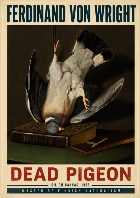 Ferdinand von Wright Dead Pigeon No6 - Poster