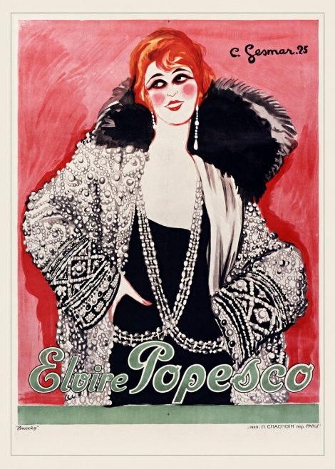 Charles Gesmar Elvire Popesco II No6 - Poster