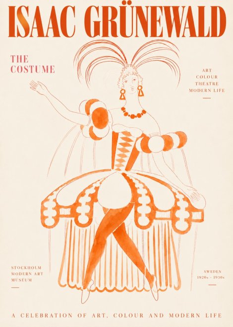Isaac Grünewald The Costume II No3 - Poster