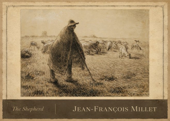 Jean-François Millet The Shepherd No3 - Poster