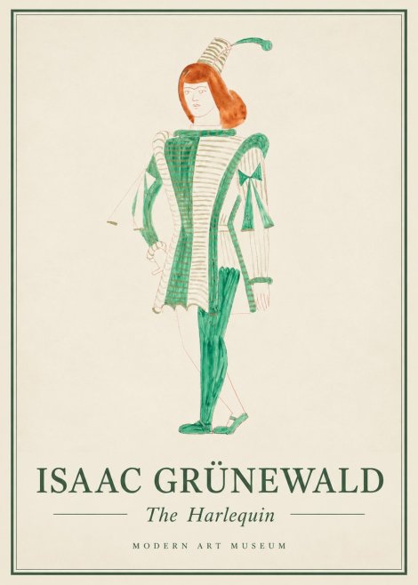 Isaac Grünewald The Harlequin No1 - Poster