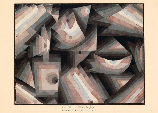 Paul Klee Kristall-stufung I No5 - Poster