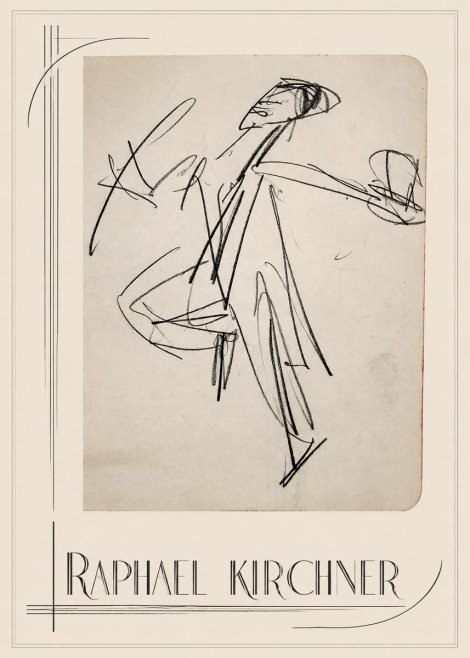 Raphael Kirchner Dynamic Dancer Sketch No1 - Poster