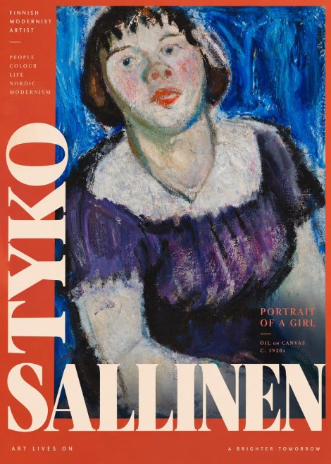 Tyko Sallinen Portrait of a Girl II No5 - Poster
