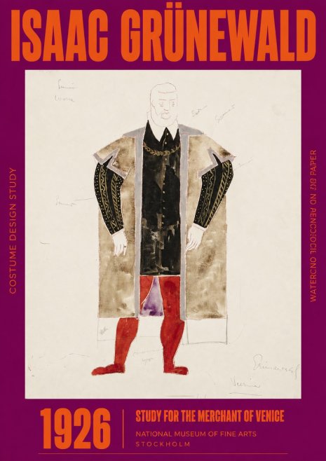 Isaac Grünewald Study for the Merchant of Venice No2 - Poster