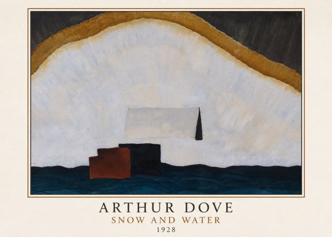 Arthur Dove Snow and Water No3 - Poster