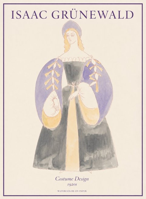 Isaac Grünewald Costume Design XIV No1 - Poster