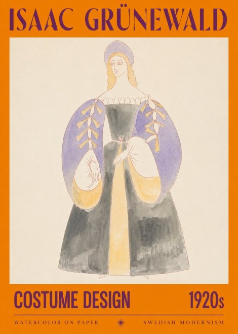 Isaac Grünewald Costume Design XIV No2 - Poster