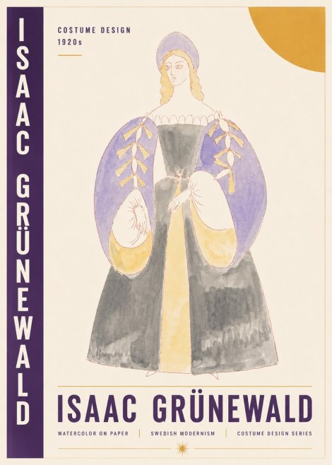 Isaac Grünewald Costume Design XIV No4 - Poster