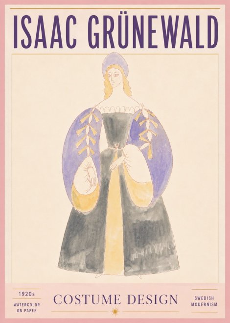 Isaac Grünewald Costume Design XIV No5 - Poster