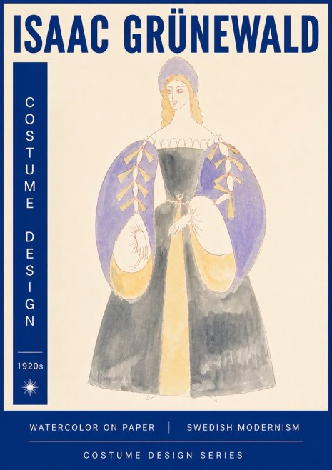 Isaac Grünewald Costume Design XIV No6 - Poster