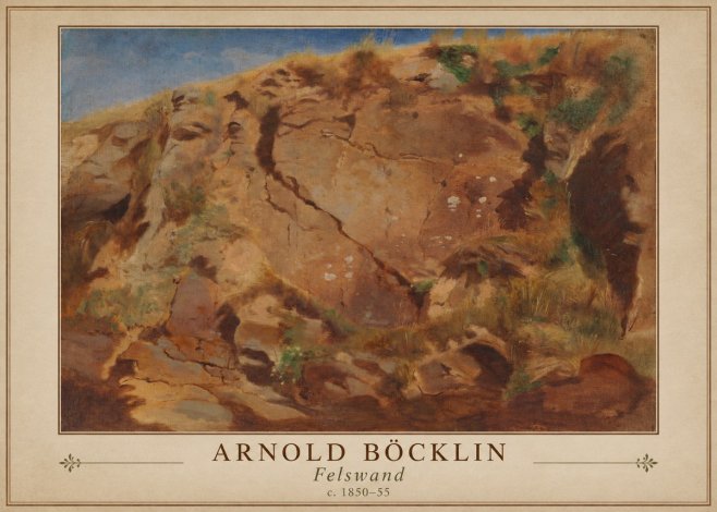Arnold Böcklin Felswand No1 - Poster