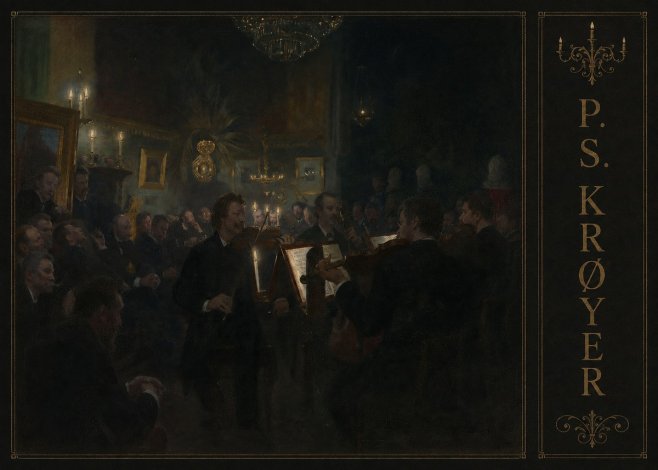 P.S. Krøyer An Evening at Høeberg's Home No2 - Poster