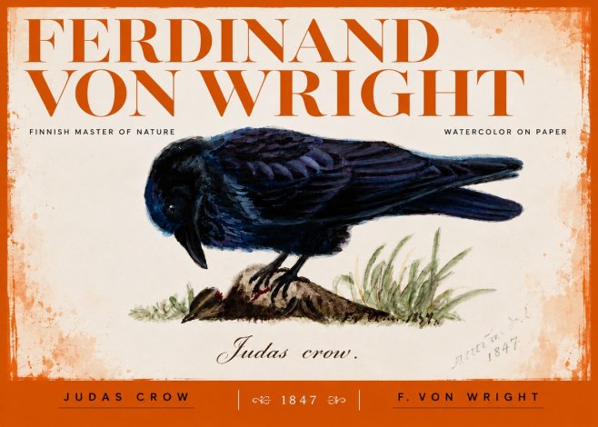 Ferdinand von Wright Judas Crow No3 - Poster