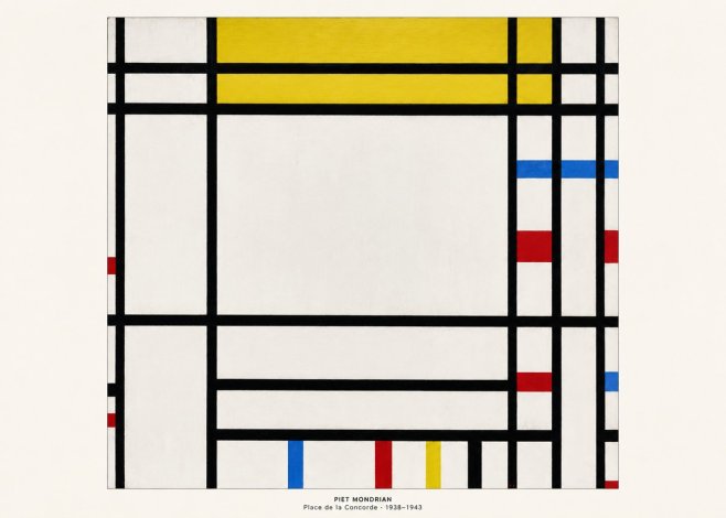 Piet Mondrian Place De La Concorde No5 - Poster