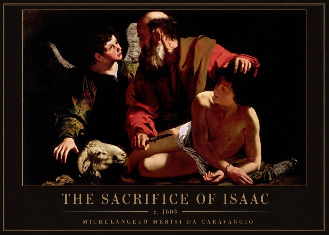 Michelangelo Merisi da Caravaggio The Sacrifice of Isaac III No1 - Poster