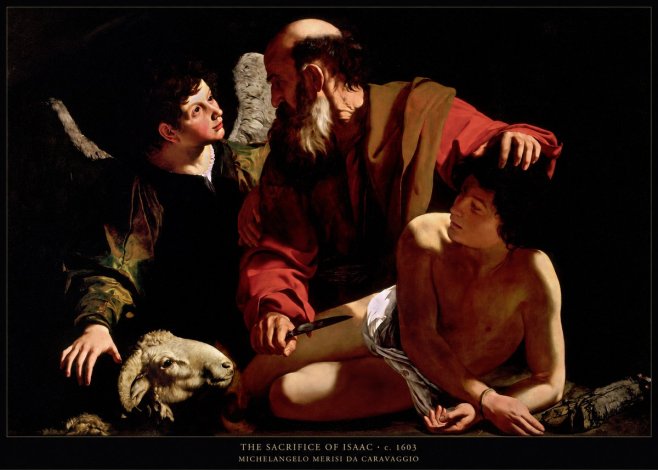Michelangelo Merisi da Caravaggio The Sacrifice of Isaac III No6 - Poster