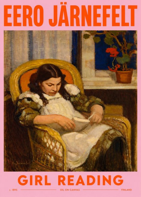 Eero Järnefelt Girl Reading No2 - Poster