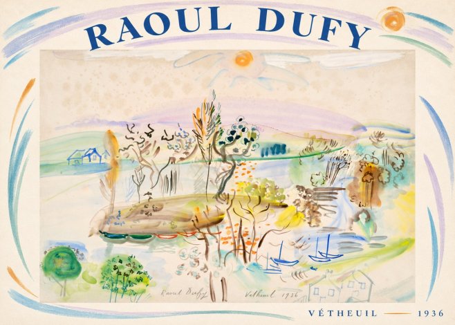 Raoul Dufy Vétheuil No6 - Poster