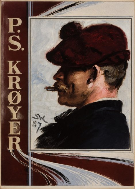 P.S. Krøyer Self-portrait with Cigar II No2 - Poster