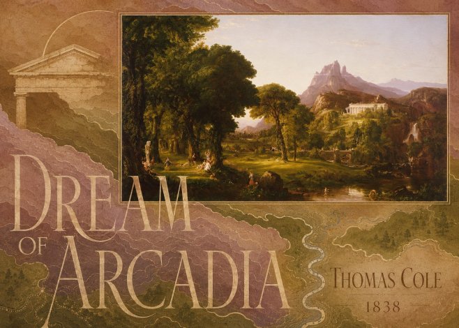 Thomas Cole The Dream of Arcadia No6 - Poster