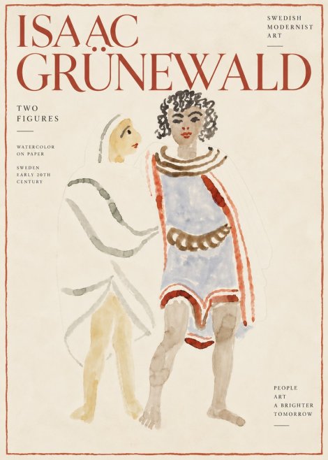Isaac Grünewald Figures No6 - Poster