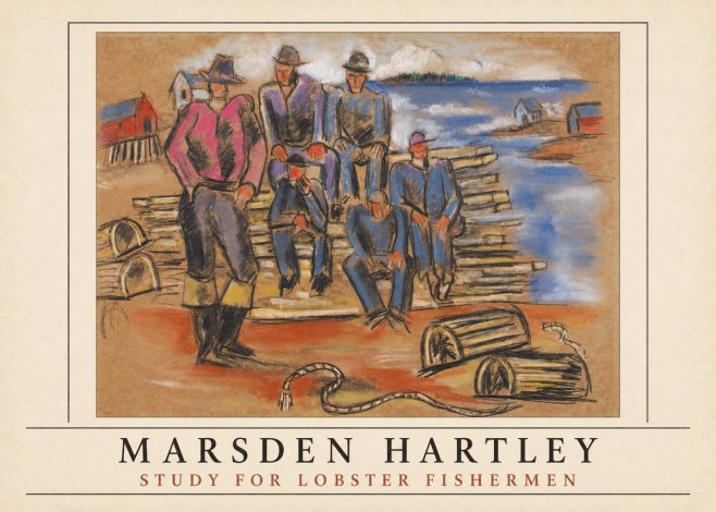 Marsden Hartley Study for 'Lobster Fishermen' No4 - Poster