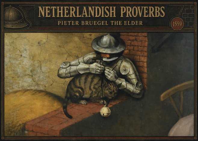 Pieter Bruegel Netherlandish Proverbs X No4 - Poster