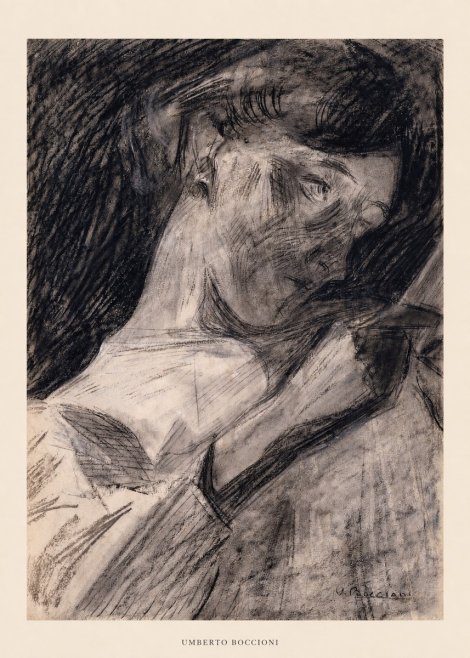 Umberto Boccioni Figure Study II No5 - Poster