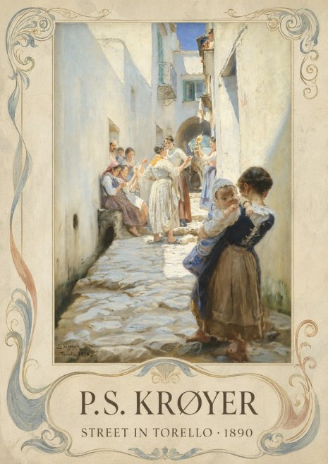 P.S. Krøyer Street in Torello No4 - Poster