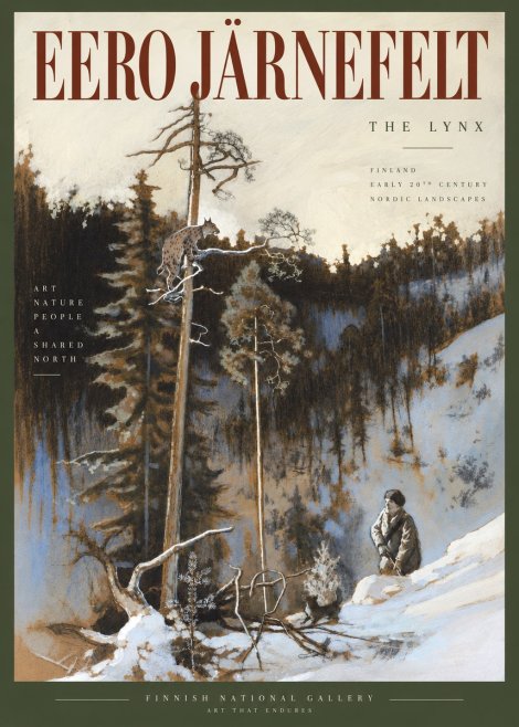 Eero Järnefelt A Lynx in a Tree No5 - Poster