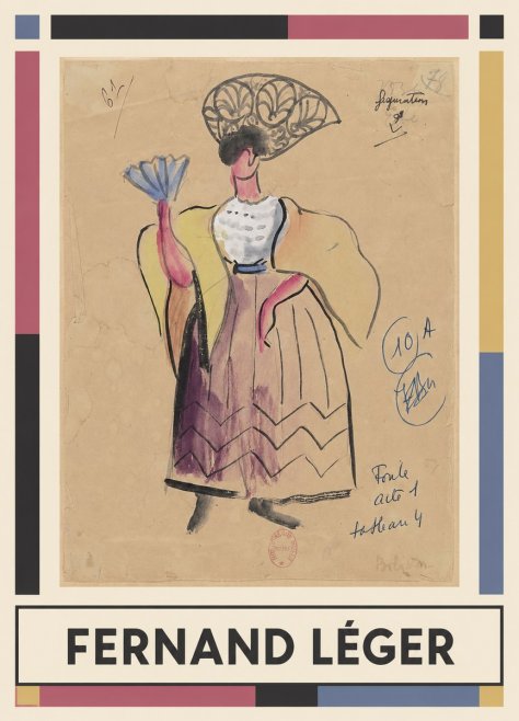 Fernand Léger Foule Acte 1 Tableau 4 No1 - Poster