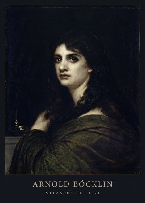 Arnold Böcklin Melancholie No2 - Poster