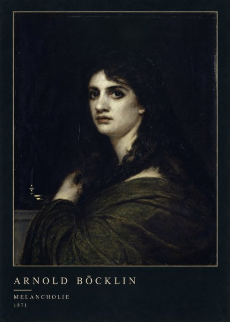 Arnold Böcklin Melancholie No4 - Poster