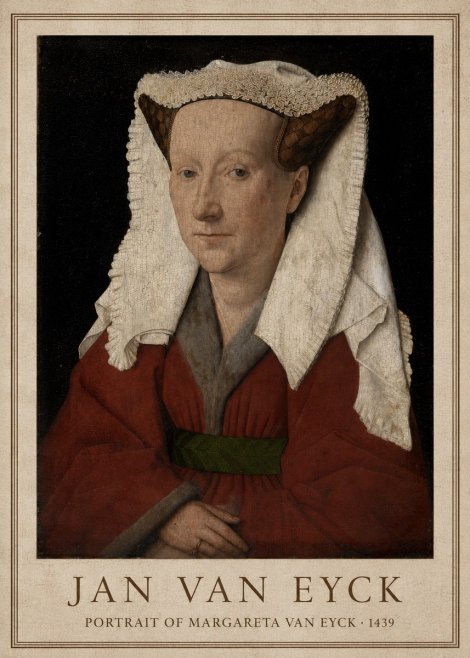 Jan van Eyck Portrait of Margareta Van Eyck No1 - Poster