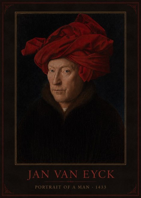 Jan van Eyck Portrait of a Man IV No3 - Poster